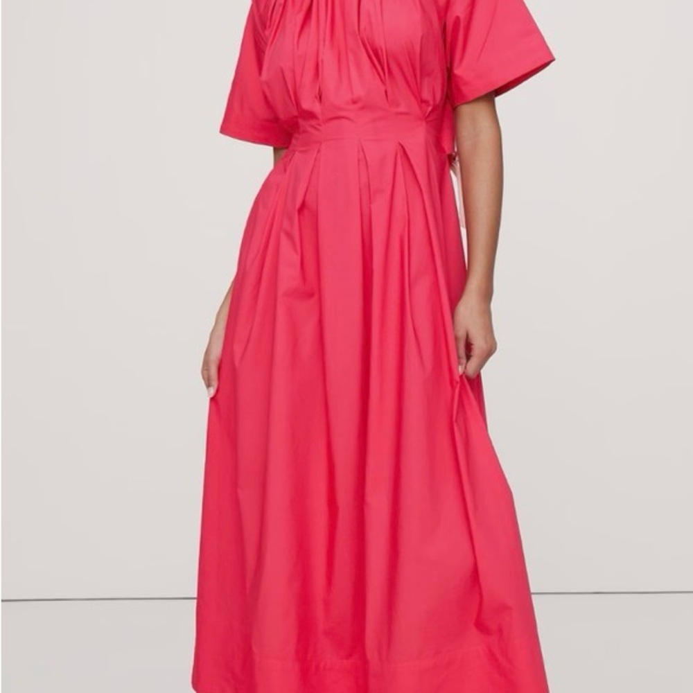 Banana Republic Coral Pink Maxi Dress